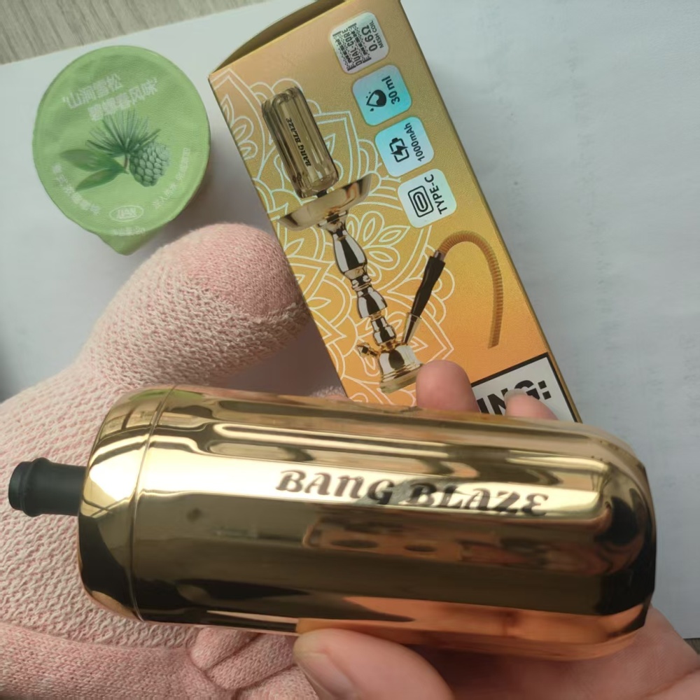 Bang King 42000 Puffs Blaze Smart Screen Puff 42K DTL Hookah Shisha Wholesale Disposable Vape E Cigarettes Two Mesh Adjust Power