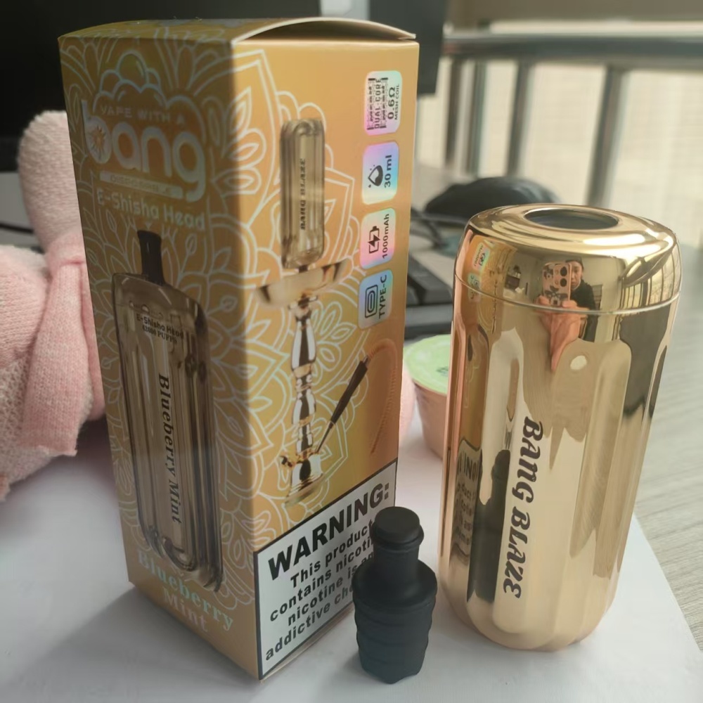 Bang King 42000 Puffs Blaze Smart Screen Puff 42K DTL Hookah Shisha Wholesale Disposable Vape E Cigarettes Two Mesh Adjust Power