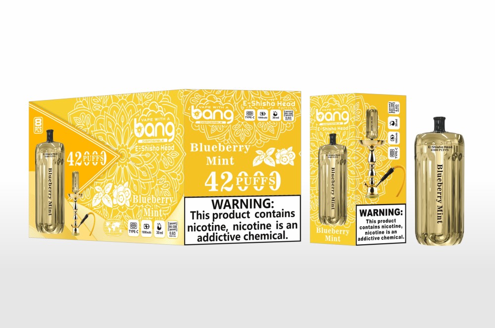 Bang King 42000 Puffs Blaze Smart Screen Puff 42K DTL Hookah Shisha Wholesale Disposable Vape E Cigarettes Two Mesh Adjust Power