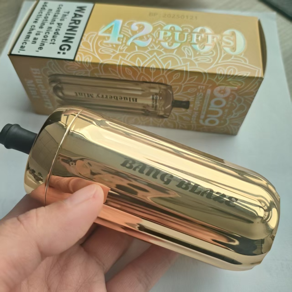 Bang King 42000 Puffs Blaze Smart Screen Puff 42K DTL Hookah Shisha Wholesale Disposable Vape E Cigarettes Two Mesh Adjust Power