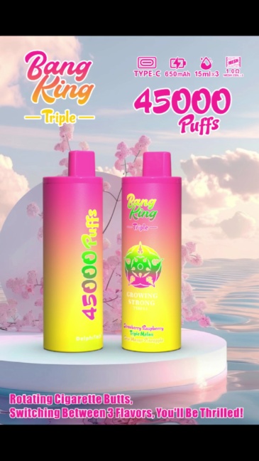 BANG KING 45000 PUFFS | 45000 Puffs Disposable Vape | Triple Flavors Electronic Cigarette | 3 in 1 Triple Vaper
