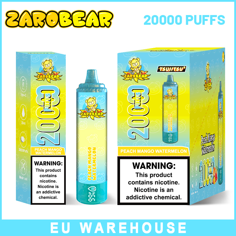 ZAROBEAR Randm Tornado 20000 PUFFS Electronic Cigarette | EU Warehouse Free Shipping 2-5 Days Delivery | Fumot 15K | Smart Screen Screen | Wholesale Disposable Vape