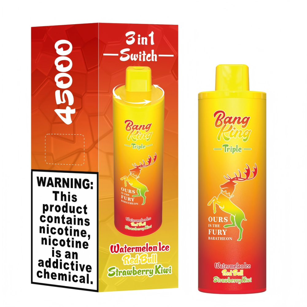 BANG KING 45000 PUFFS | 45000 Puffs Disposable Vape | Triple Flavors Electronic Cigarette | 3 in 1 Triple Vaper