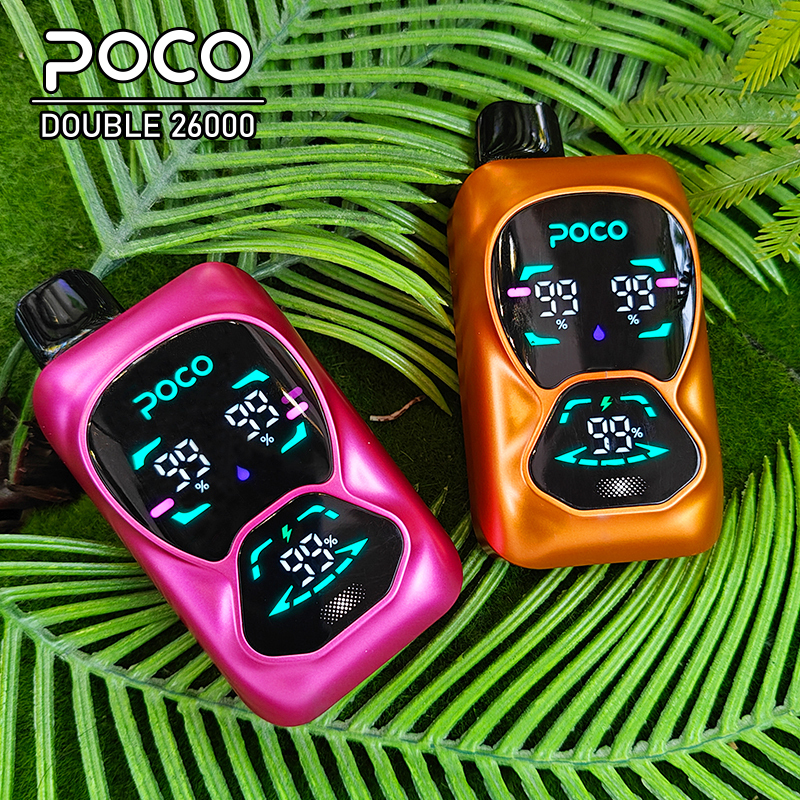 POCO 26000 PUFFS | EU Warehouse Free Shipping | 3-7 Days Delivery | Disposable Dual Flavor Vape | Wholesale E-Cigarette Pod | Minimum Order Quantity 100pcs