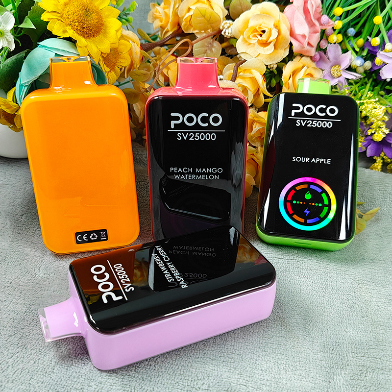 POCO SV25000 PUFFS | EU Warehouse Free Shipping | Digital Screen Disposable Vape | Wholesale E-Cigarette Pod | Minimum Order Quantity 100pcs