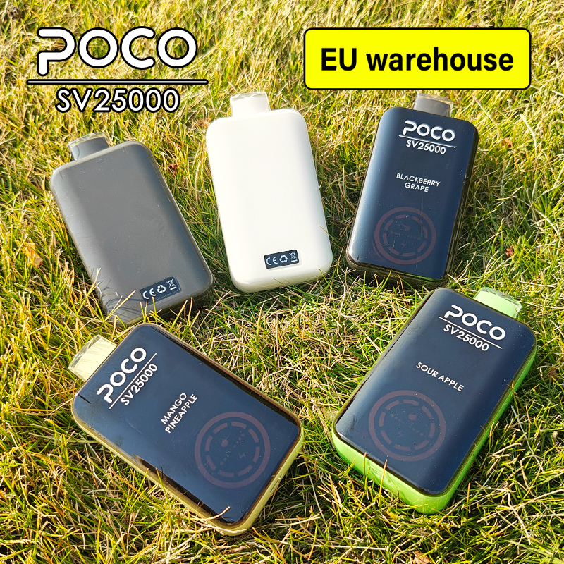 POCO SV25000 PUFFS | EU Warehouse Free Shipping | Digital Screen Disposable Vape | Wholesale E-Cigarette Pod | Minimum Order Quantity 100pcs