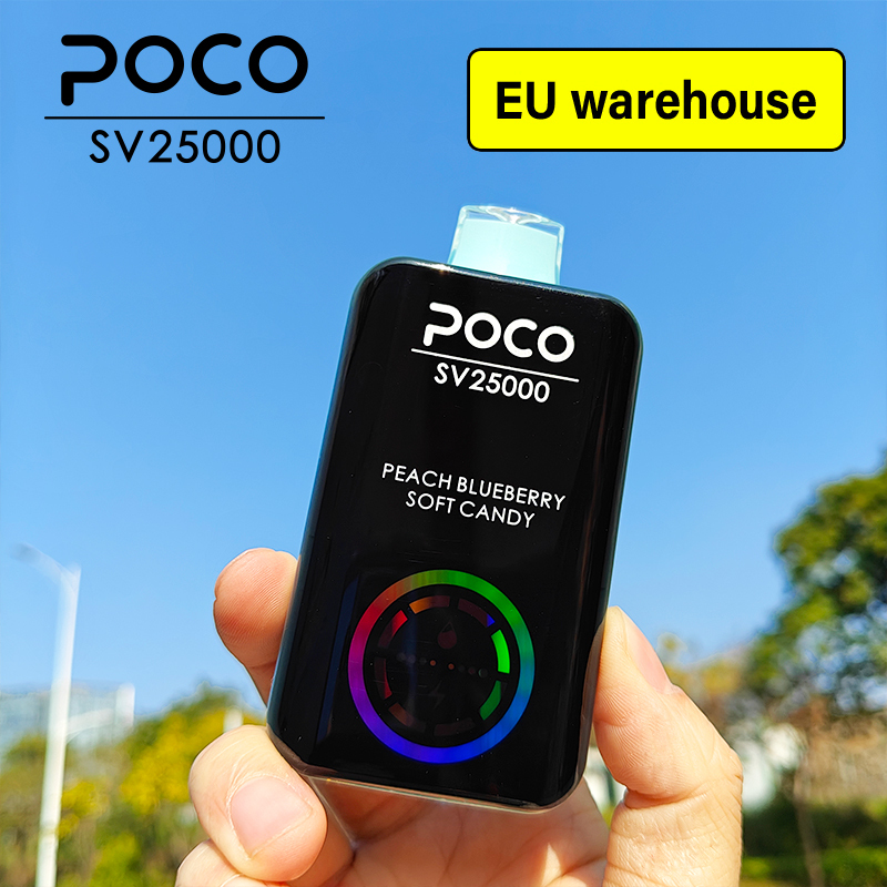 POCO SV25000 PUFFS | EU Warehouse Free Shipping | Digital Screen Disposable Vape | Wholesale E-Cigarette Pod | Minimum Order Quantity 100pcs