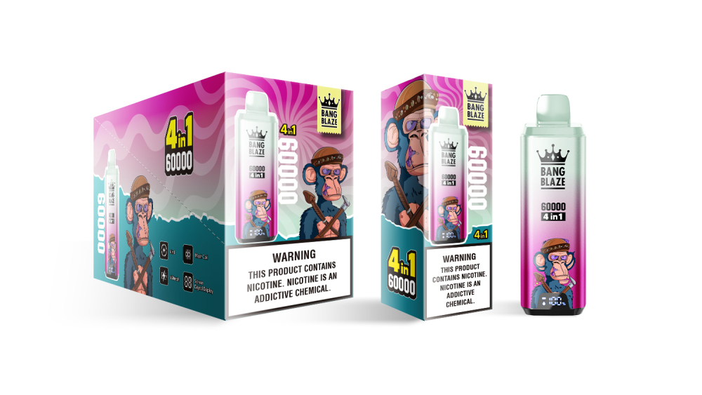 BANG KING 60000 PUFFS | Puff 60K Disposable Vape | Four Flavors Electronic Cigarette | 4 in 1 Twins Vaper
