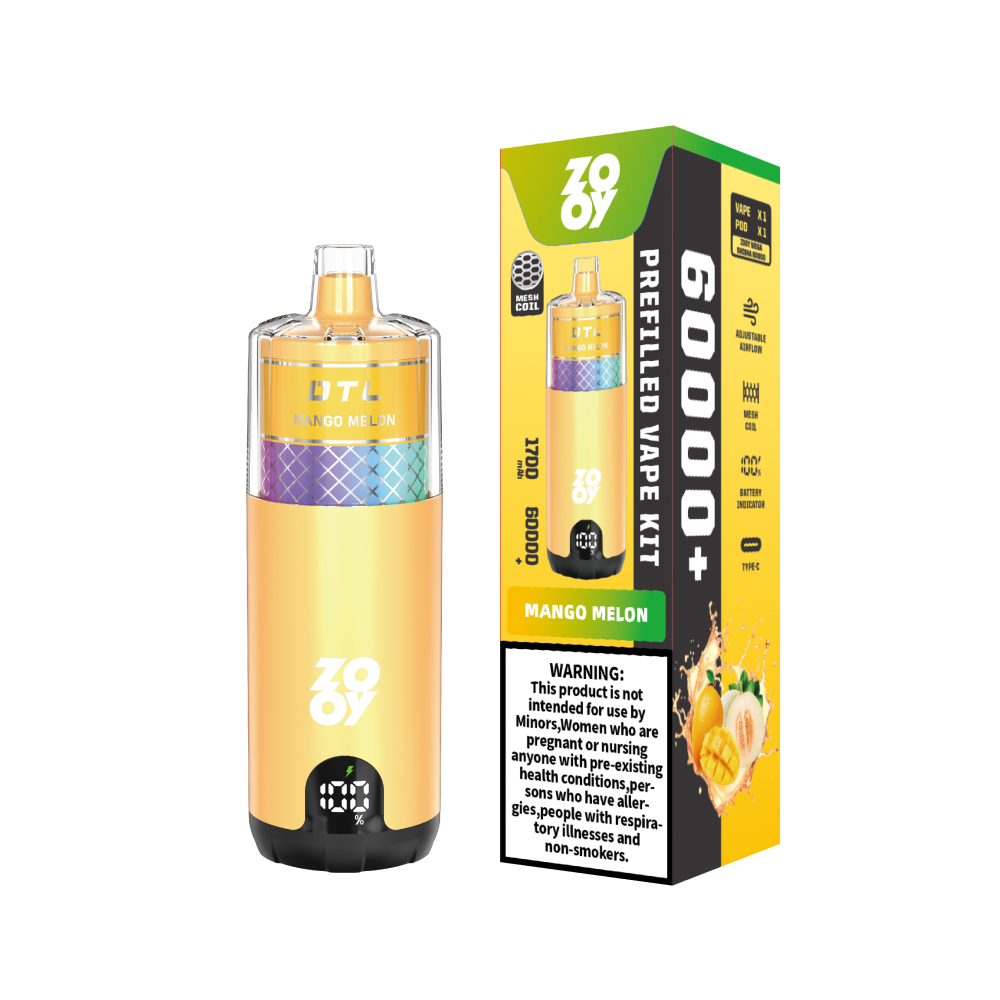 EU Warehouse 3-5 Days Delivery Zooy MEGA 60000 Puffs Pod Kit DTL Shisha Hookah Flavor Vaper