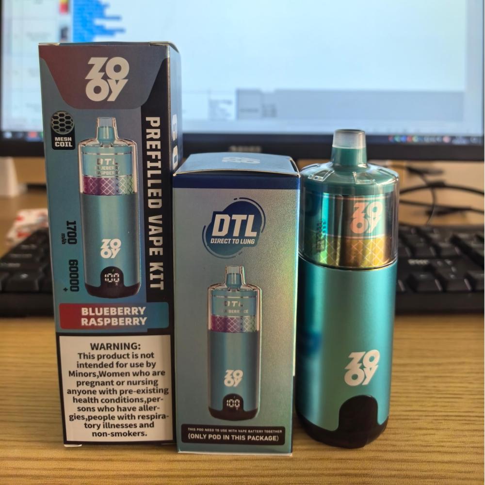 EU Warehouse 3-5 Days Delivery Zooy MEGA 60000 Puffs Pod Kit DTL Shisha Hookah Flavor Vaper
