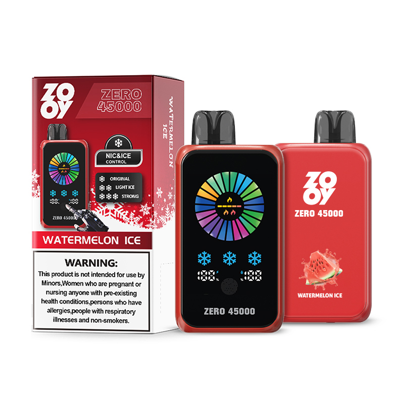 EU Warehouse 3-5 Days Delivery Zooy Zero 45000 Puffs Ice&Nicotine Adjustable Disposable Vape Touch Screen Vaper