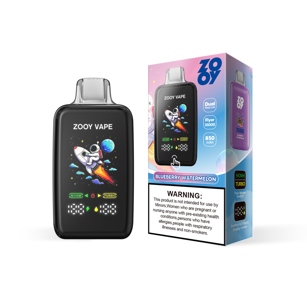 ZOOY FLYER 35000 Puffs Vape EU Warehouse Shipping 3-5 Days Delivery Airflow Adjustable E Cigarette