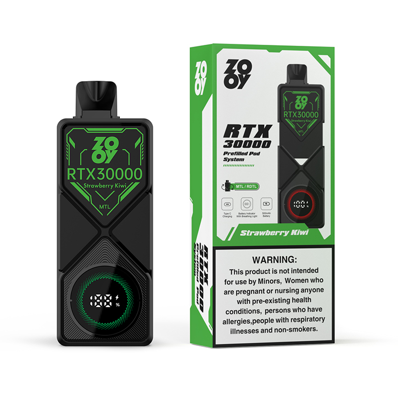 ZOOY RTX 30000 Puffs prefilled kit Replaceable EU Warehouse Shipping 3-5 Days Delivery Wholesale E Cigarette