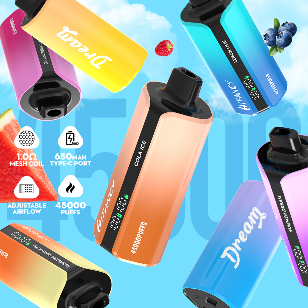 Eu Warehouse Shipping Hifancy Dream 45000 Puffs Vape Airflow Adjustable Vaper