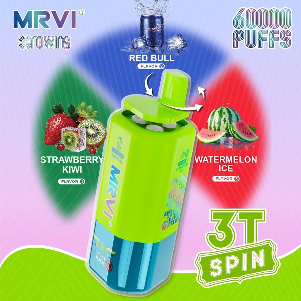 Mrvi Vape 60K Puffs 3in1 Triple Flavor Disposable Vape EU Warehouse Shipping