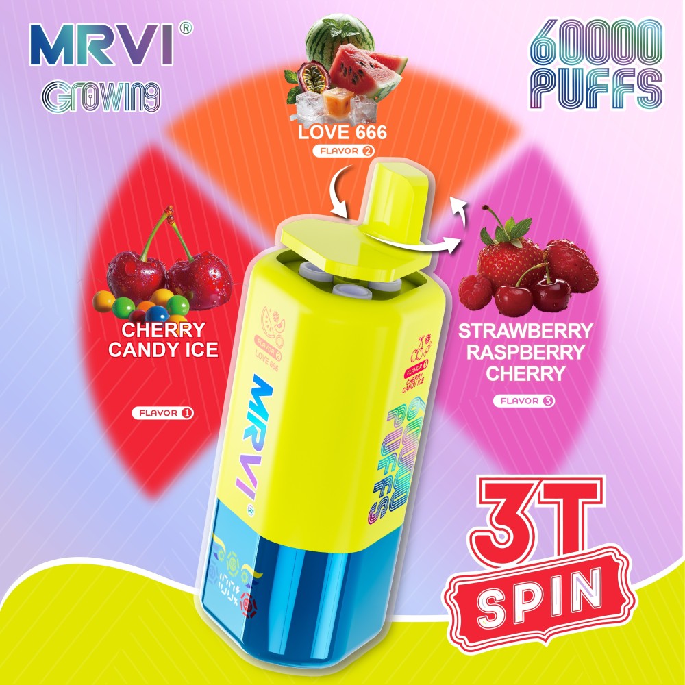 Mrvi Vape 60K Puffs 3in1 Triple Flavor Disposable Vape EU Warehouse Shipping