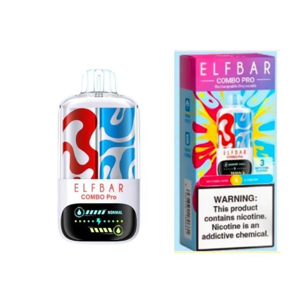 Elf Bar Combo Pro 30000 Puffs 30K Disposable Vape 2 in 1 Vape Switch Flavor E Cigarette