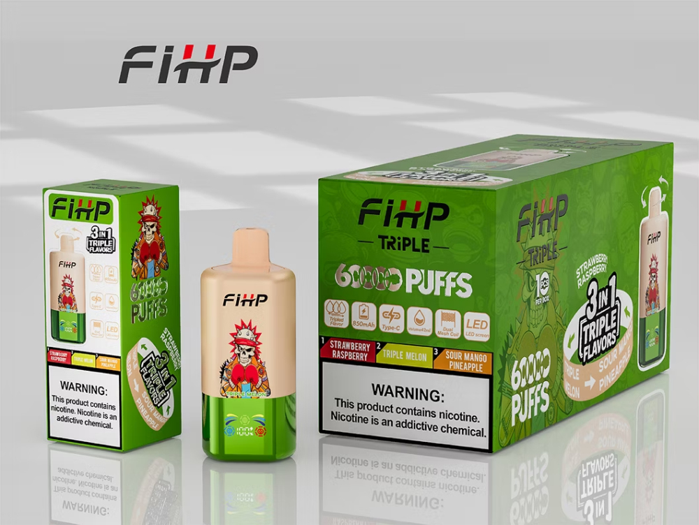 FIHP 120000 120K Puffs 6 in 1 Multiple Flavors Adjustable Authentic Disposable Vape Low Nicotine Bulk Buy Wholesale Vape