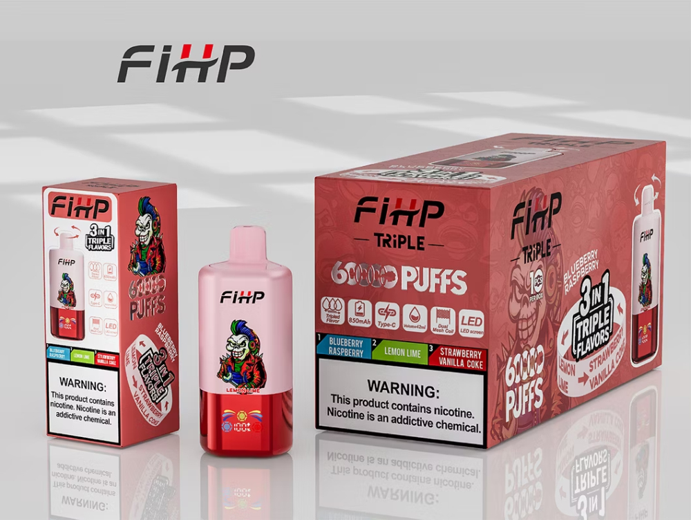FIHP 120000 120K Puffs 6 in 1 Multiple Flavors Adjustable Authentic Disposable Vape Low Nicotine Bulk Buy Wholesale Vape
