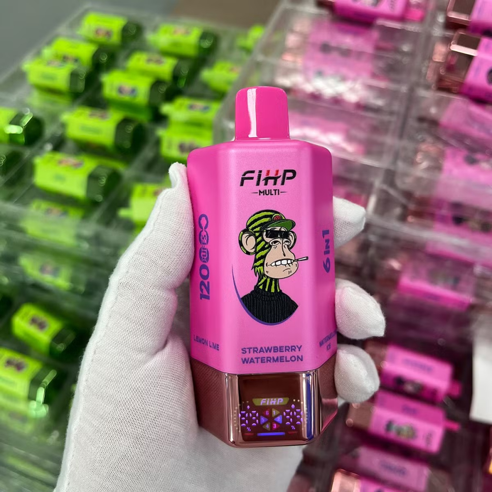 FIHP 120000 120K Puffs 6 in 1 Multiple Flavors Adjustable Authentic Disposable Vape Low Nicotine Bulk Buy Wholesale Vape