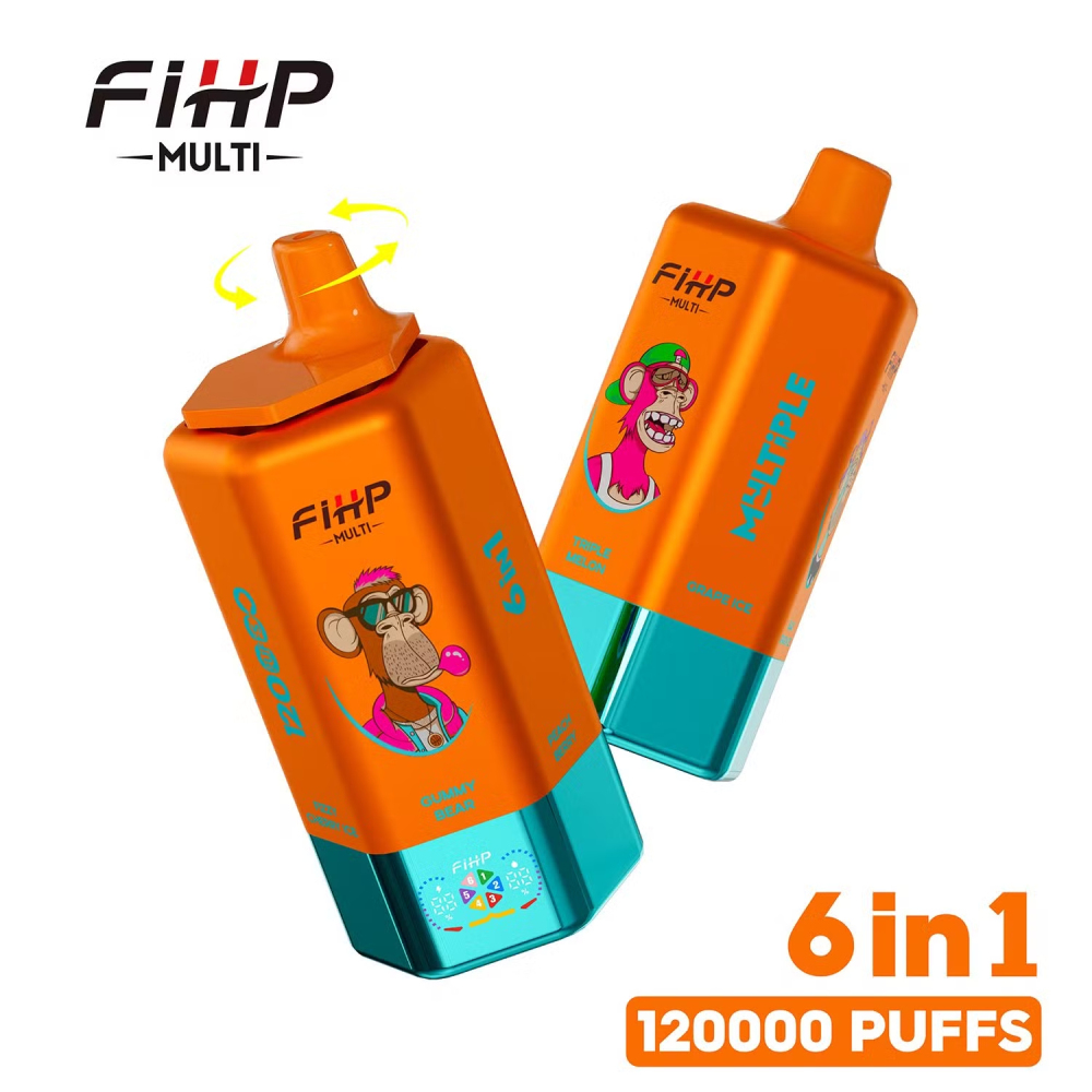 FIHP 120000 120K Puffs 6 in 1 Multiple Flavors Adjustable Authentic Disposable Vape Low Nicotine Bulk Buy Wholesale Vape