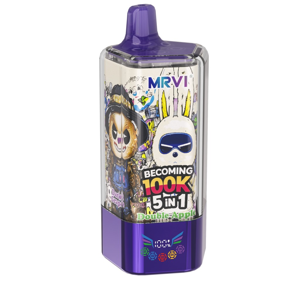 100% Mrvi Becoming 100K Puffs Wholesale Vape E Cigarette Disposable Vape EU 5 in 1 Vaper in EU Canada Disposable Vape