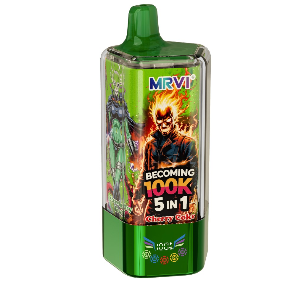 100% Mrvi Becoming 100K Puffs Wholesale Vape E Cigarette Disposable Vape EU 5 in 1 Vaper in EU Canada Disposable Vape