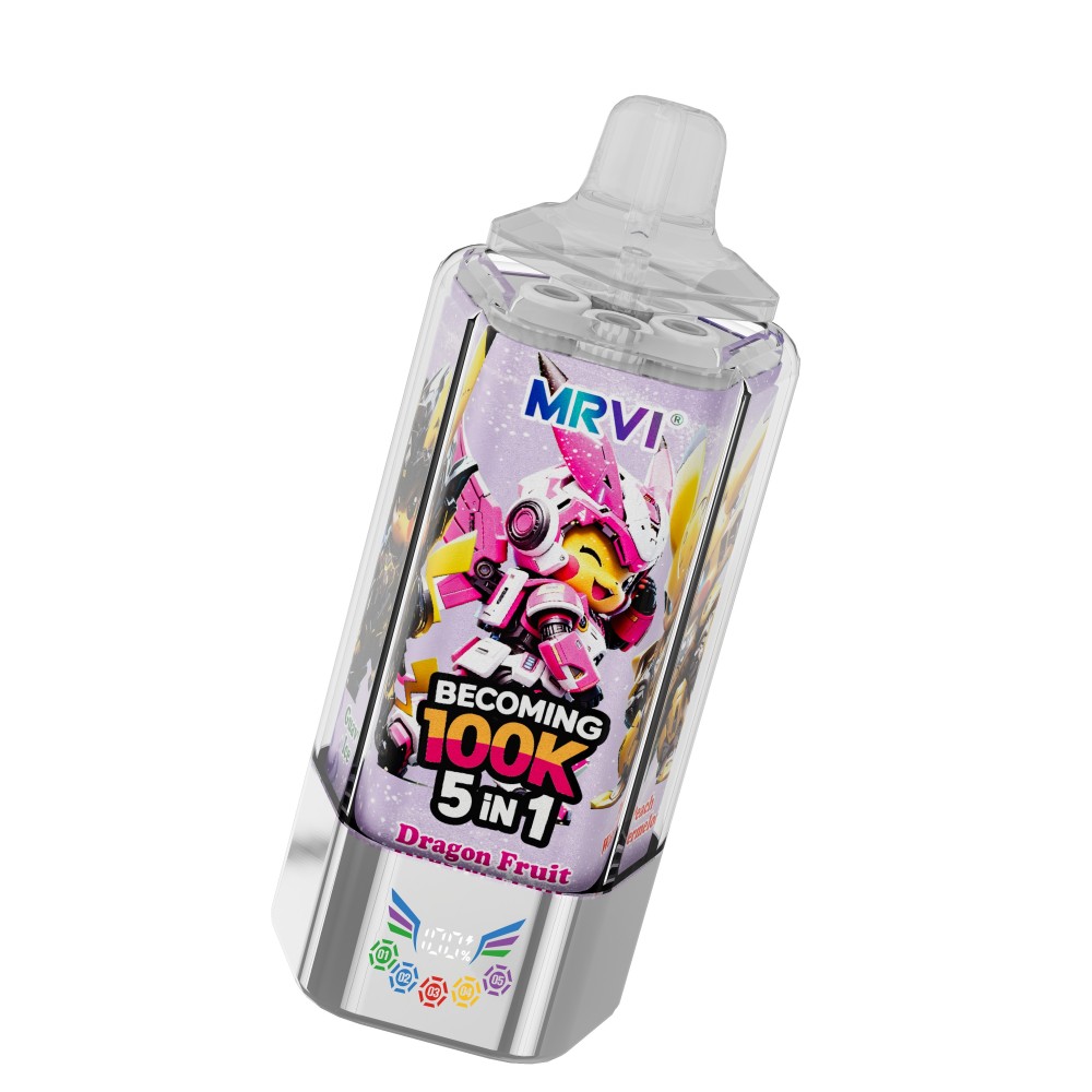 100% Mrvi Becoming 100K Puffs Wholesale Vape E Cigarette Disposable Vape EU 5 in 1 Vaper in EU Canada Disposable Vape