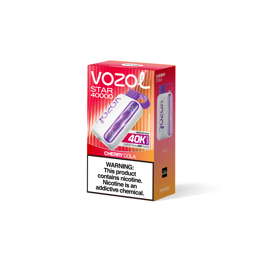 EU Warehouse Vozol Star 40000 Puffs 40K Disposable Vape Wavy Curved Dual Mode 5% Nicotine