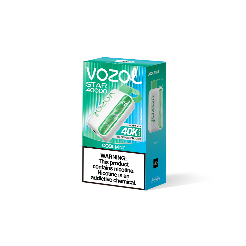 EU Warehouse Vozol Star 40000 Puffs 40K Disposable Vape Wavy Curved Dual Mode 5% Nicotine