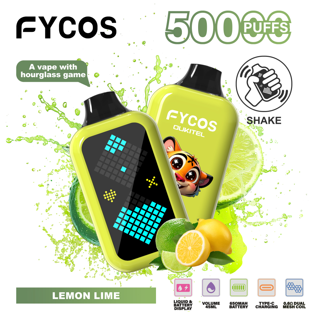 Fycos 50K Puffs 50000 Pro Wholesale Disposable Vape Online Fashion Game Vape