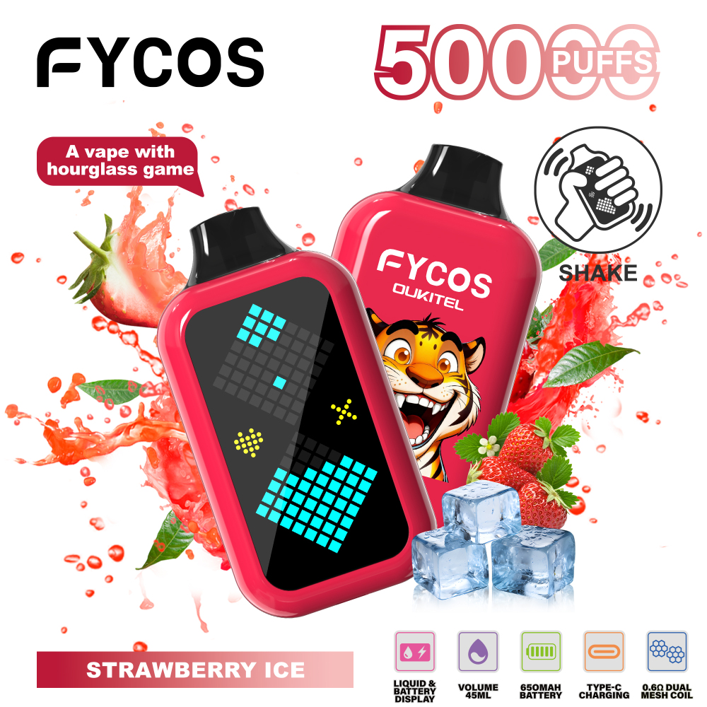 Fycos 50K Puffs 50000 Pro Wholesale Disposable Vape Online Fashion Game Vape