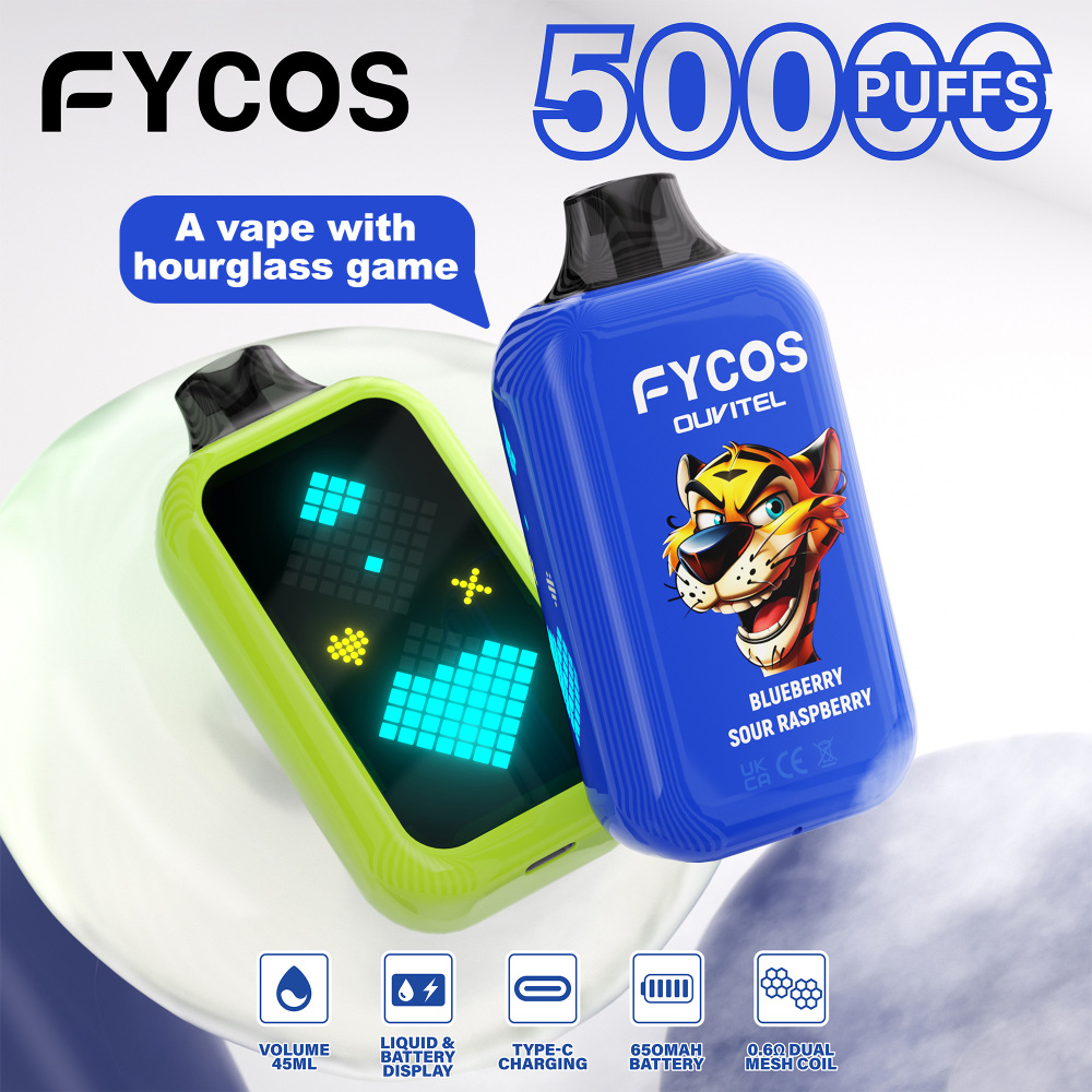 Fycos 50K Puffs 50000 Pro Wholesale Disposable Vape Online Fashion Game Vape