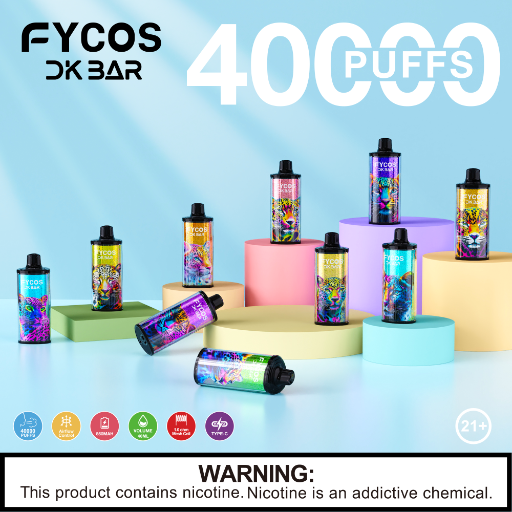 Fycos 40000 Puffs 40K DK Bar EU Warehouse Wholesale Crystal Cheap Vape Airflow Control