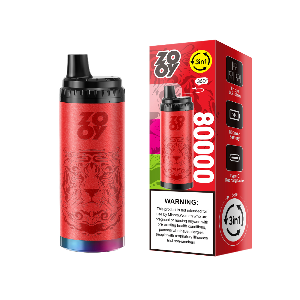 ZOOY King Triple 80000 80K Puffs 3 in 1 Vape Best Disposable Shop Supplier EU Warehouse