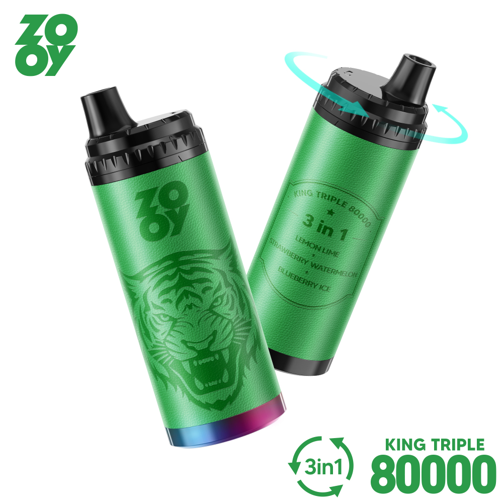 ZOOY King Triple 80000 80K Puffs 3 in 1 Vape Best Disposable Shop Supplier EU Warehouse