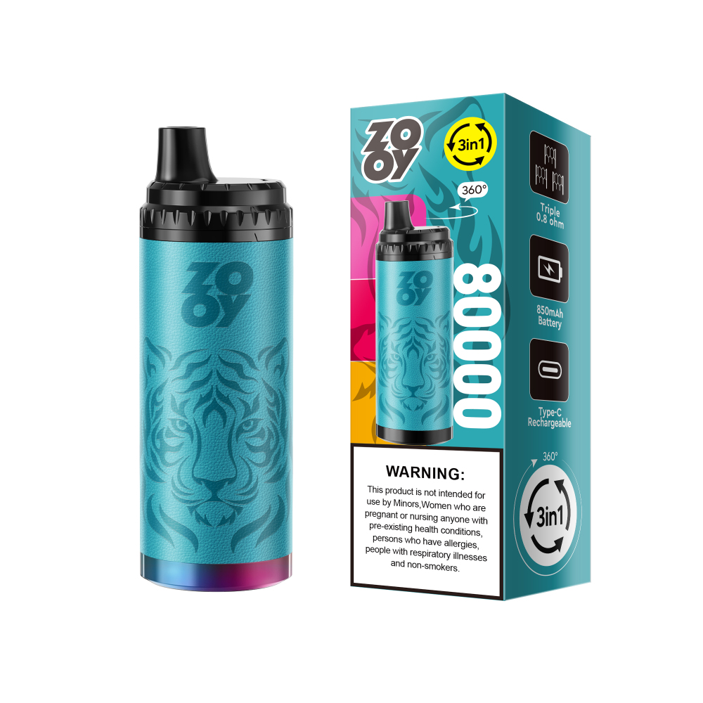 ZOOY King Triple 80000 80K Puffs 3 in 1 Vape Best Disposable Shop Supplier EU Warehouse