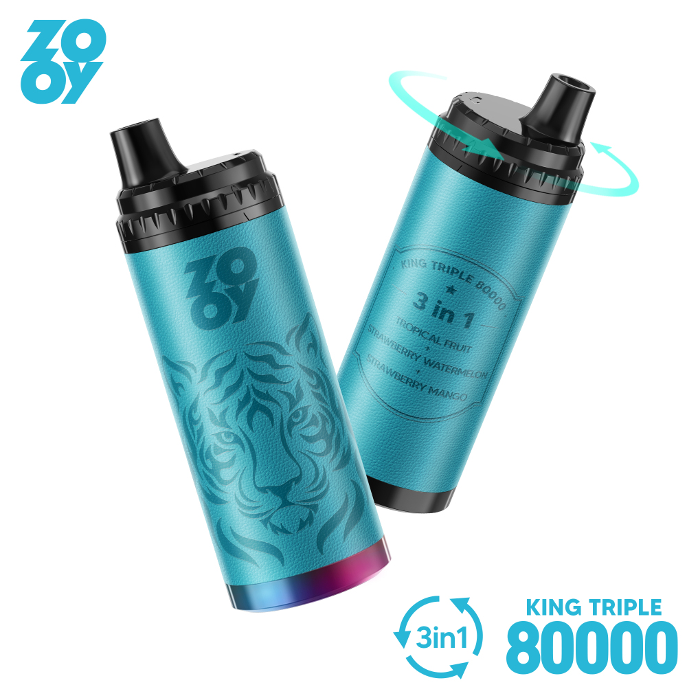 ZOOY King Triple 80000 80K Puffs 3 in 1 Vape Best Disposable Shop Supplier EU Warehouse