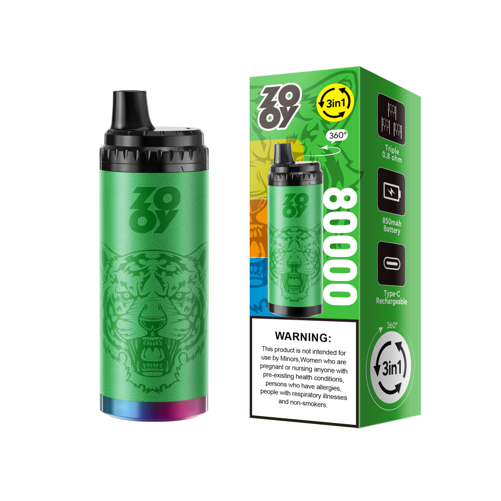 ZOOY King Triple 80000 80K Puffs 3 in 1 Vape Best Disposable Shop Supplier EU Warehouse
