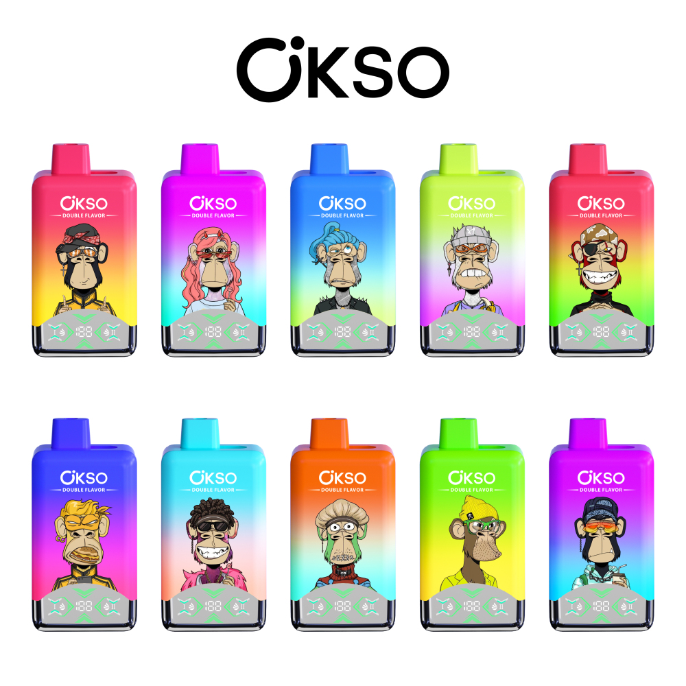 EU Warehouse OKSO 60000 Puffs 60K Dual Flavors  2in1 Best Disposable Vape LED Screen Wholesale E Cigarette