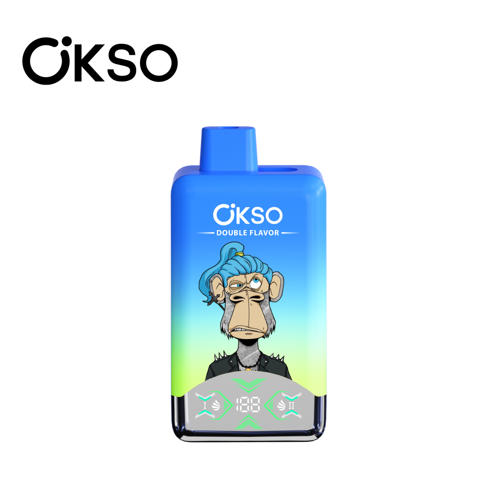EU Warehouse OKSO 60000 Puffs 60K Dual Flavors  2in1 Best Disposable Vape LED Screen Wholesale E Cigarette