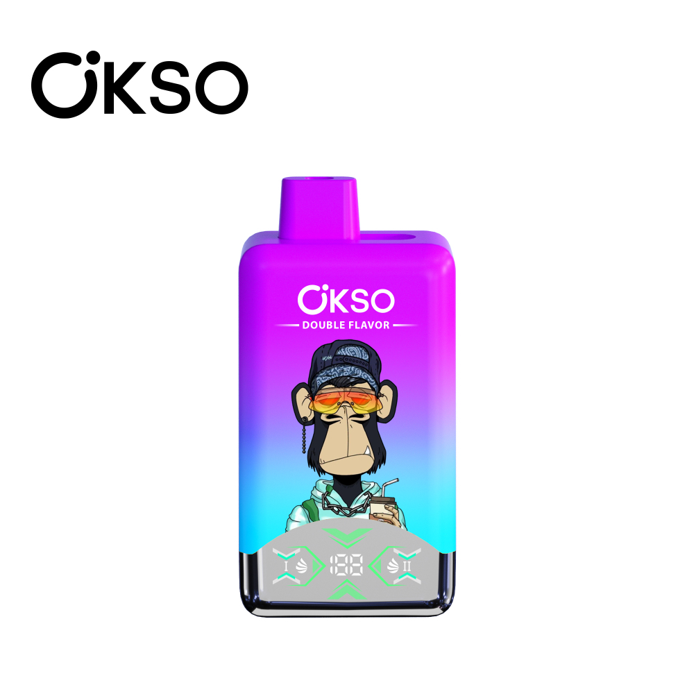 EU Warehouse OKSO 60000 Puffs 60K Dual Flavors  2in1 Best Disposable Vape LED Screen Wholesale E Cigarette