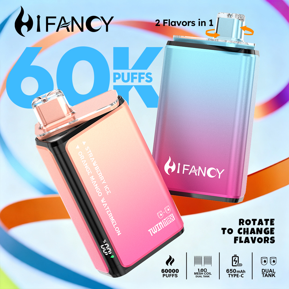 Eu Warehouse Shipping Hifancy TwinMax 60000 Puffs Vape Wholesale Bulk Price