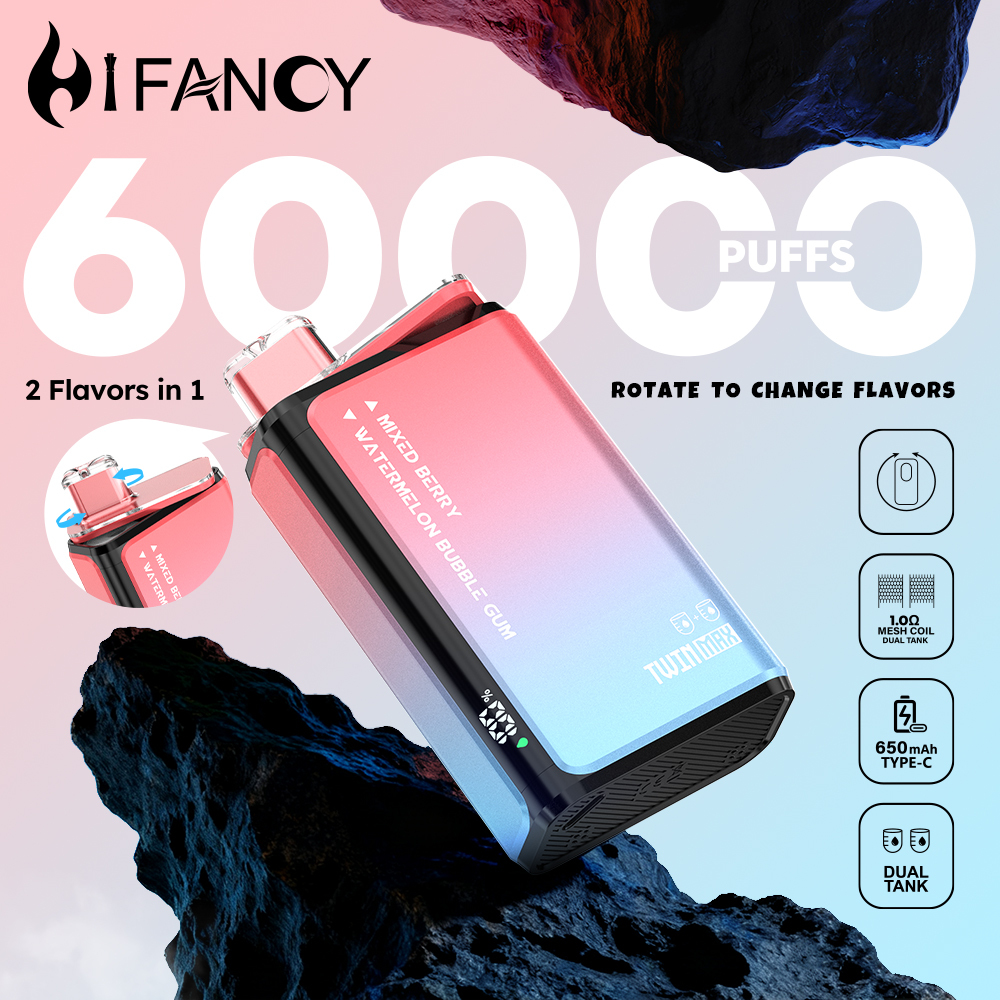 Eu Warehouse Shipping Hifancy TwinMax 60000 Puffs Vape Wholesale Bulk Price