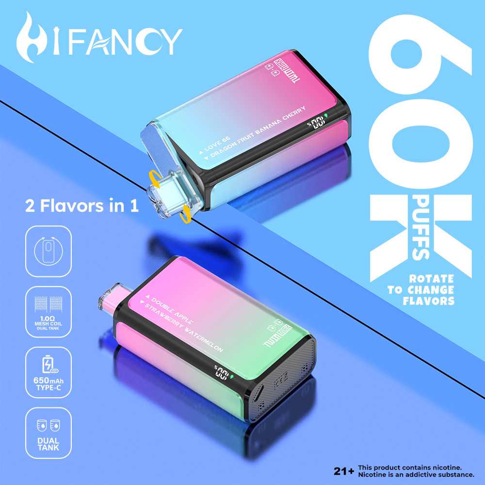 Eu Warehouse Shipping Hifancy TwinMax 60000 Puffs Vape Wholesale Bulk Price