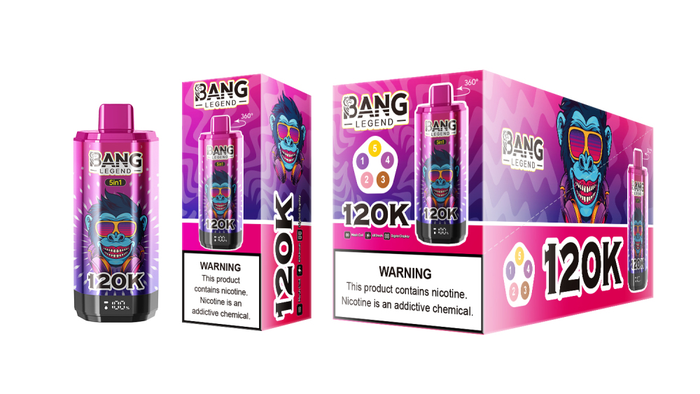 Bang Legend 120000 Puffs 5in1 Vape Rechargeable 120K Puffs Vaping Vape Pod Bang Whoelsaler Bang King Vaper