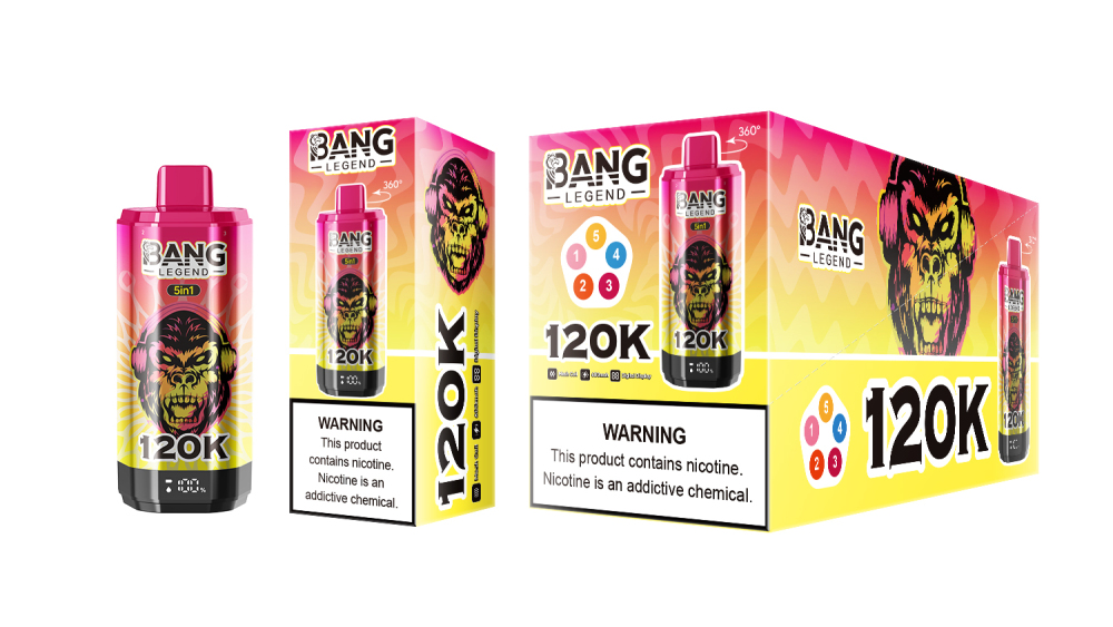 Bang Legend 120000 Puffs 5in1 Vape Rechargeable 120K Puffs Vaping Vape Pod Bang Whoelsaler Bang King Vaper
