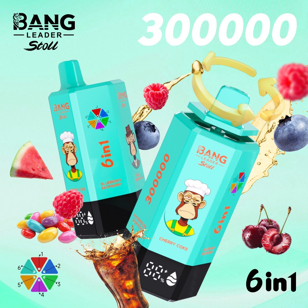 Bang Leader Stoll 300K Puffs 300000 6 in 1 Vape Wholesale Disposable Vape Bulk Buy Online Store Ecig