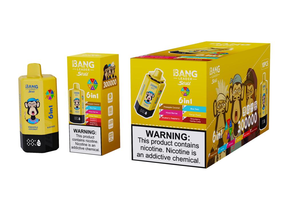 Bang Leader Stoll 300K Puffs 300000 6 in 1 Vape Wholesale Disposable Vape Bulk Buy Online Store Ecig