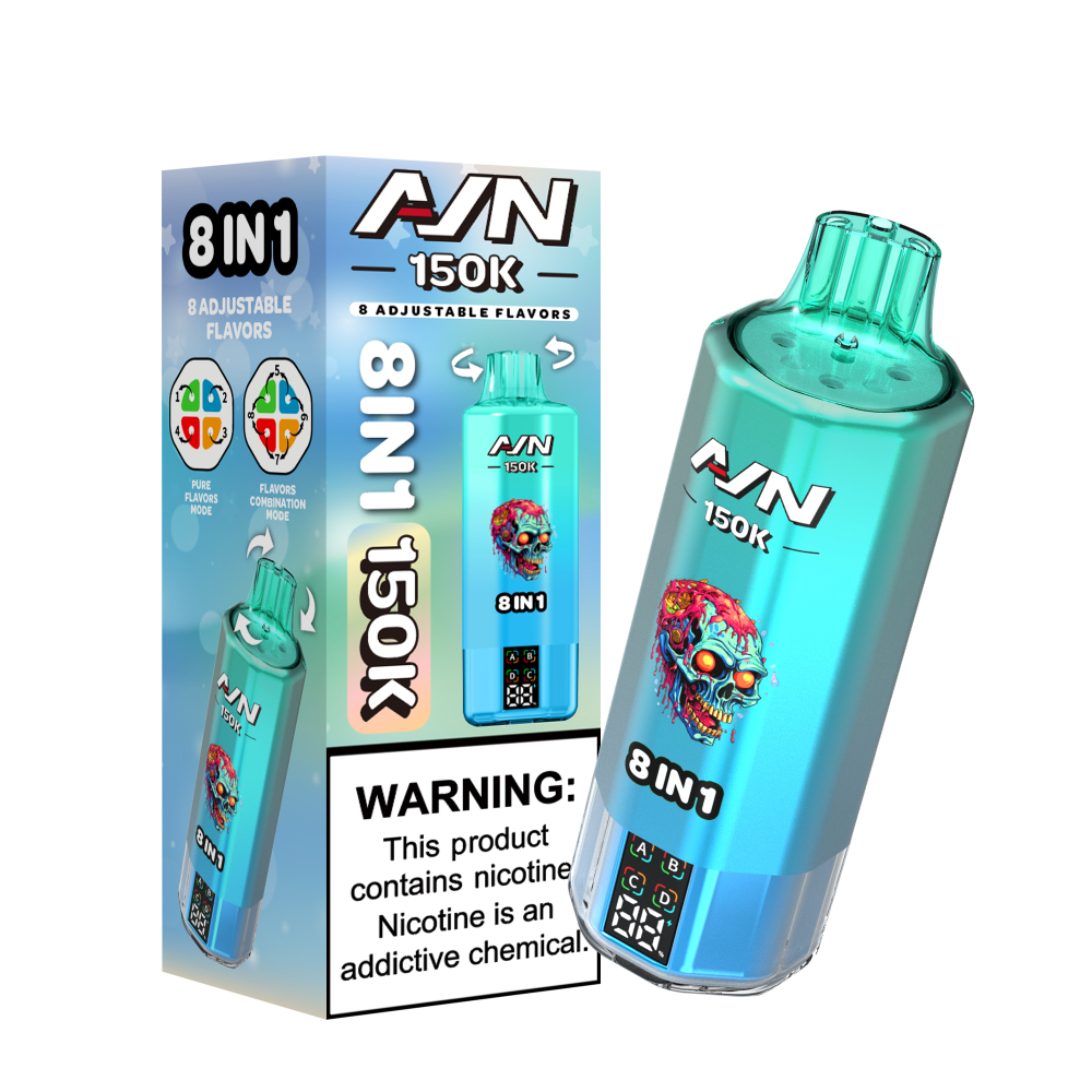 AIVONO AIM AVN 150K Puffs 8IN1 Vape LED Display Disposable Vape Bulk Buy Wholesale EU Warehouse Fast Shipping